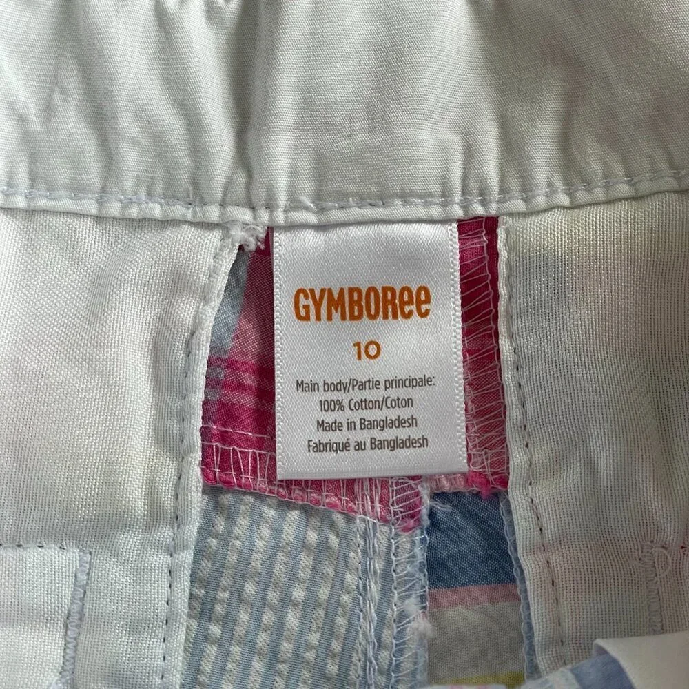 Gymboree Boy's‎ Patchwork Pastel Shorts, 100% Cotton - Size 10